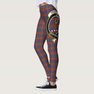 Scotstee Clan Fraser of Lovat Crest Tartan Women Leggings