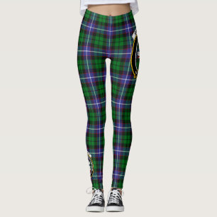 Scotstee Clan Galbraith Modern Crest Tartan Women  Leggings
