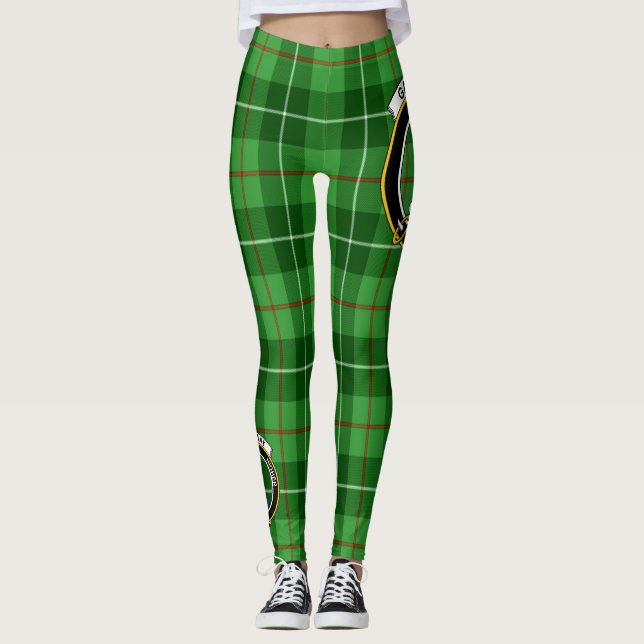 Scotstee Clan Galloway District Crest Tartan Women Leggings (Front)
