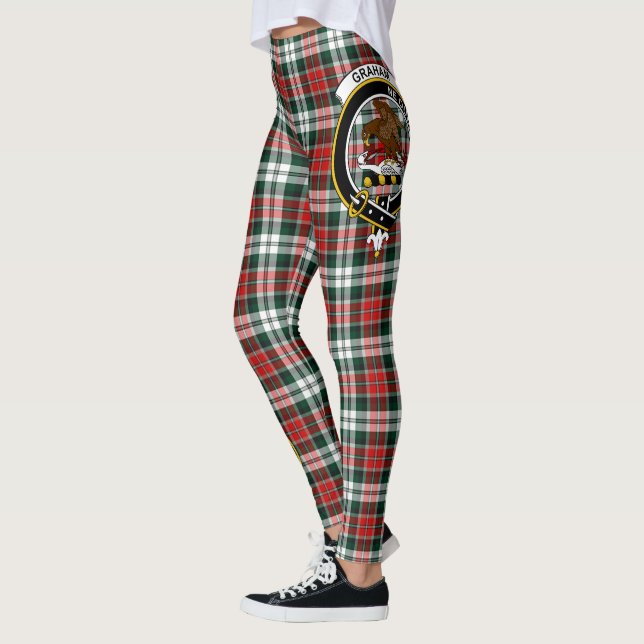 Scotstee Clan Graham Crest Tartan Women Leggings (Left)