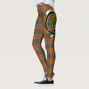 Scotstee Clan Grant of Edinchat Crest Tartan Women Leggings