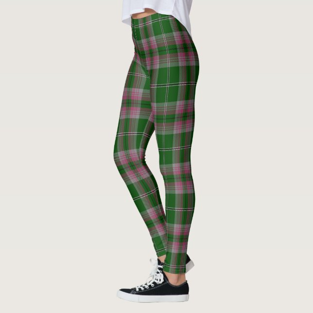 Scotstee Clan Grey Tartan Women Leggings (Left)