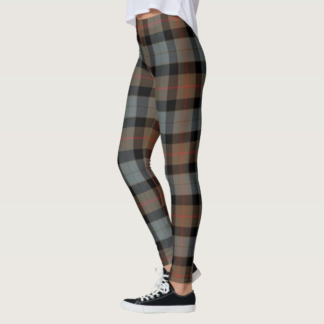Scotstee Clan Gunn Weathered Tartan Women Leggings (Left)