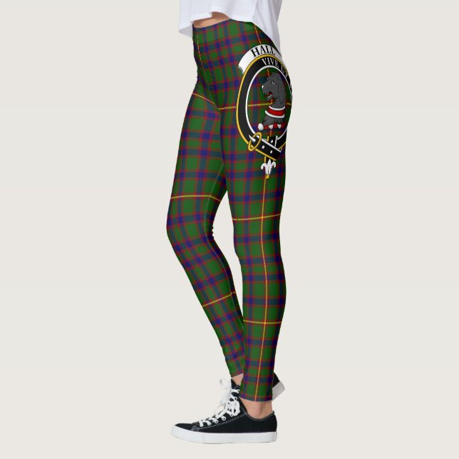 Scotstee Clan Hall Crest Tartan Women Leggings (Left)