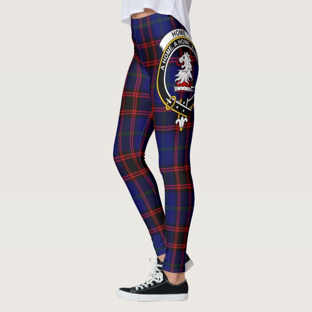 Scotstee Clan Home Modern Crest Tartan Women Leggings (Left)