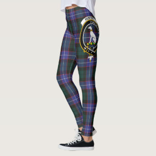 Scotstee Clan Hunter Crest Tartan Women Leggings