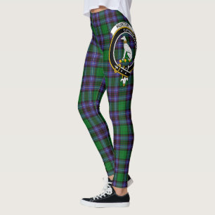 Scotstee Clan Hunter of Peeblesshire Crest Tartan Leggings