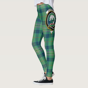 Scotstee Clan Kennedy Ancient Crest Tartan Women  Leggings