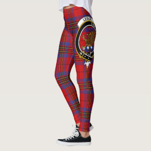 Scotstee Clan Leslie Modern Crest Tartan Women Leggings