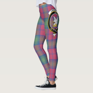Scotstee Clan Lindsay Ancient Crest Tartan Women Leggings