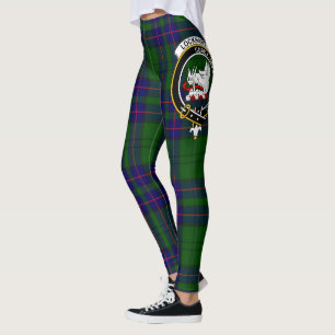 Scotstee Clan Lockhart Modern Crest Tartan Women Leggings