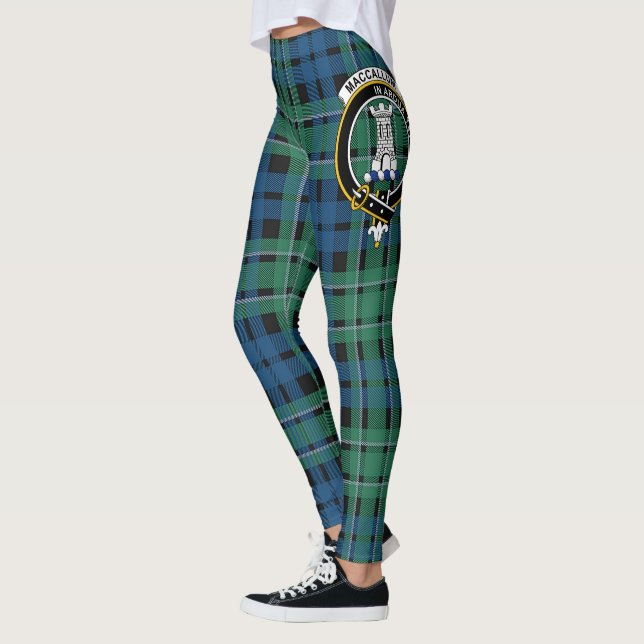 Scotstee Clan MacCallum Ancient Crest Tartan Women Leggings (Left)