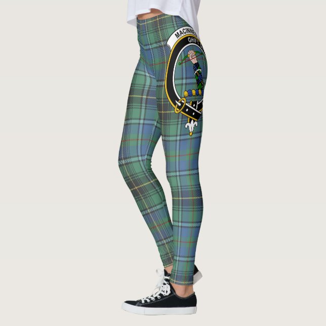 Scotstee Clan MacInnes Ancient Crest Tartan Women  Leggings (Left)