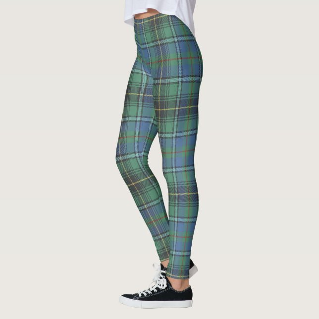 Scotstee Clan MacInnes Ancient Tartan Women Leggings (Left)
