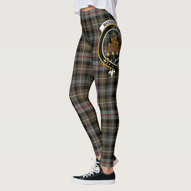 Scotstee Clan MacKenzie Weathered Crest Tartan Leggings (Left)