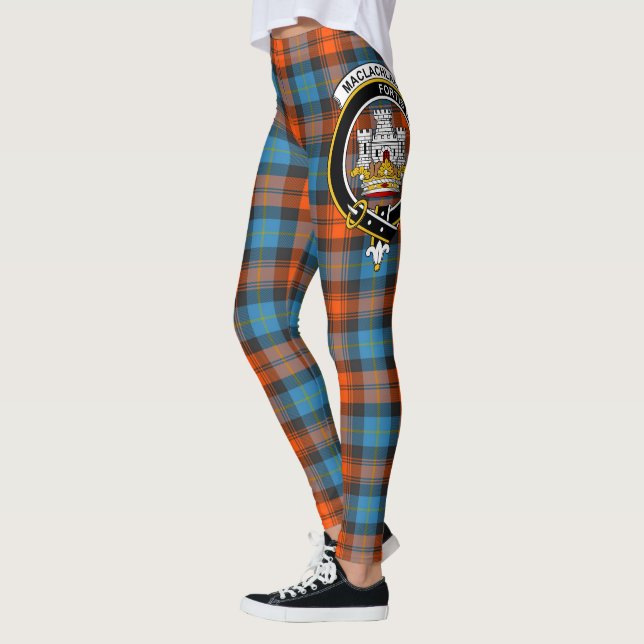 Scotstee Clan MacLachlan Ancient Crest Tartan  Leggings (Left)