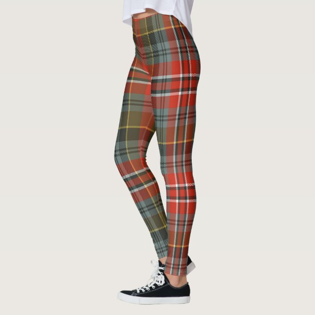 Scotstee Clan MacPherson Weathered Tartan Women Leggings (Left)