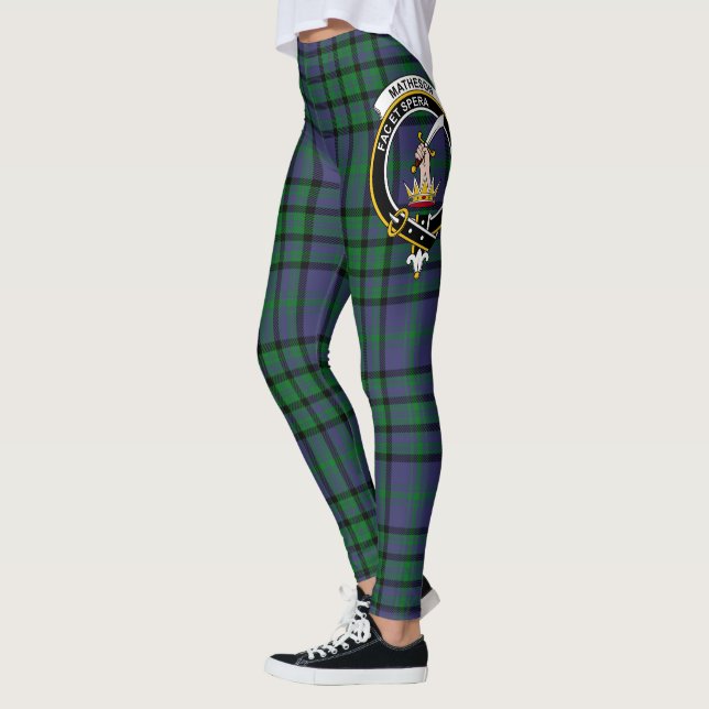 Scotstee Clan Matheson Hunting Crest Tartan Women  Leggings (Left)