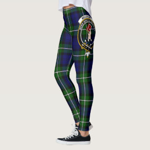 Scotstee Clan Meldrum Crest Tartan Women Leggings