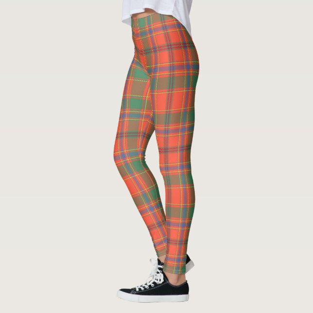 Scotstee Clan Munro Ancient Ancient Tartan Women Leggings (Left)