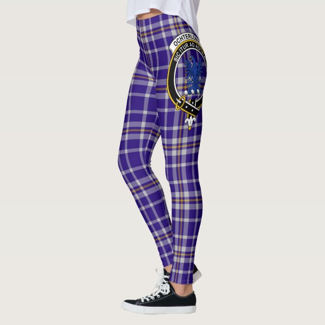 Scotstee Clan Ochterlony Crest Tartan Women Leggings (Left)