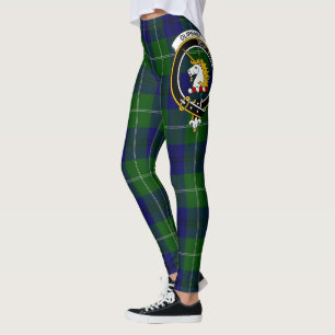 Scotstee Clan Oliphant Crest Tartan Women Leggings