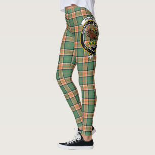 Scotstee Clan Pollock Hunting Crest Tartan Women Leggings