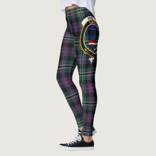Scotstee Clan Rose Hunting Modern Crest Tartan Leggings