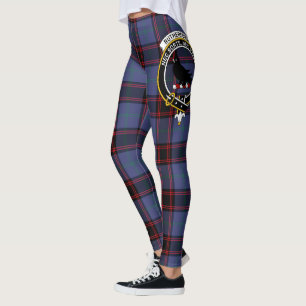 Scotstee Clan Rutherford Hunting Crest Tartan Wome Leggings
