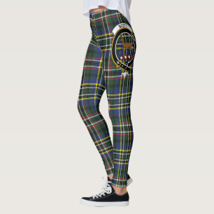Scotstee Clan Scott Green Modern Crest Tartan Leggings
