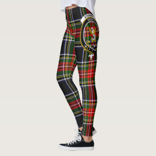 Scotstee Clan Stewart High Stewards Crest Tartan Leggings