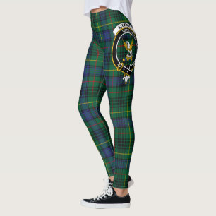 Scotstee Clan Stewart Hunting Modern Crest Tartan  Leggings