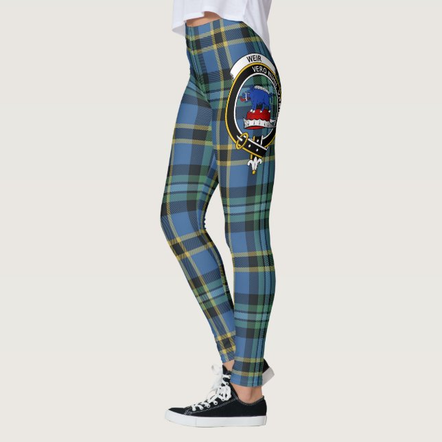 Scotstee Clan Weir Ancient Crest Tartan Women Leggings (Left)