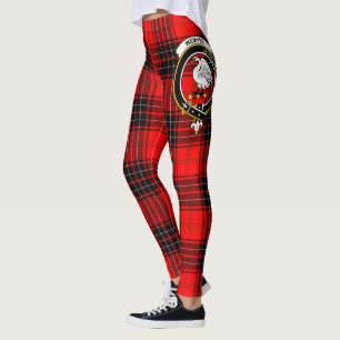 Scotstee Clan Wemyss Crest Tartan Women Leggings