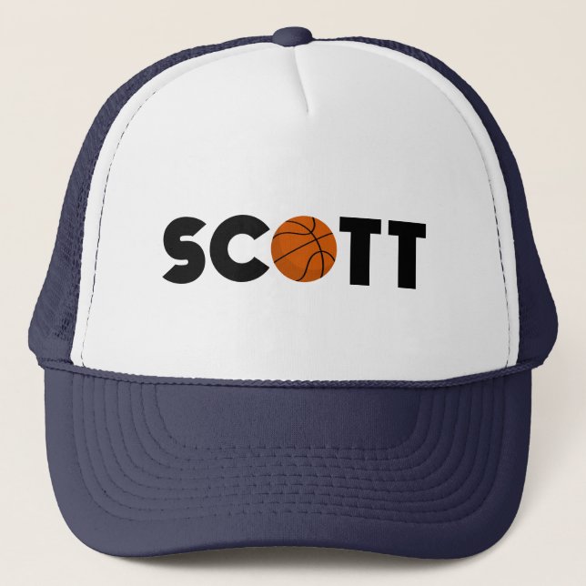 Scott Basketball Trucker Hat (Front)