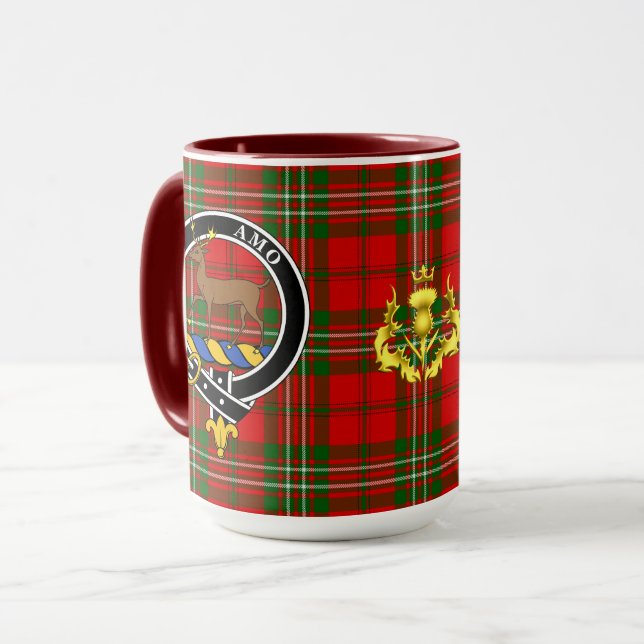 Scott Clan Badge & Tartan Mug (Front Left)