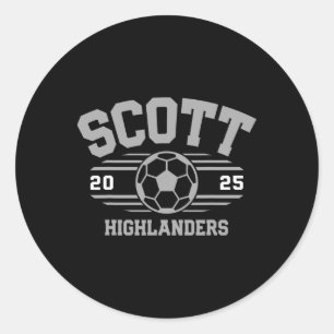Scott Ers Soccer Byll 2025 Classic Round Sticker