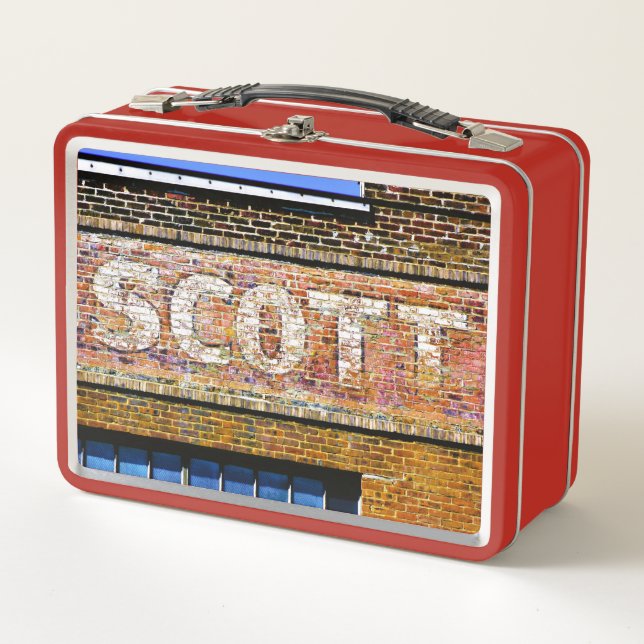 Scott Family Name Metal Lunch Box (Front)