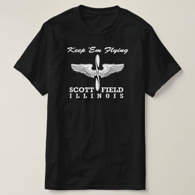 Scott Field, Illinois (Air Force Base), Belleville T-Shirt (Design Front)