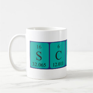 Scott periodic table name mug