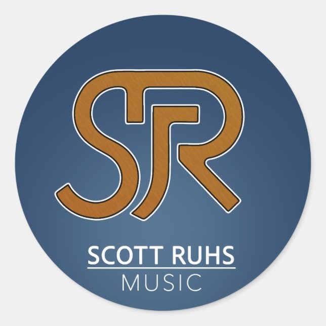 Scott Ruhs Logo Classic Round Sticker (Front)