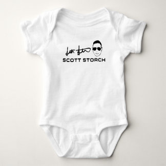 Scott Storch White Baby One Piece Baby Bodysuit