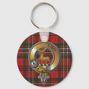 Scott Tartan & Badge Key Ring