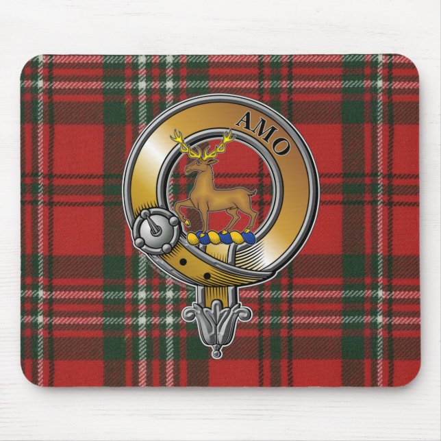 Scott Tartan & Badge Mouse Pad (Front)