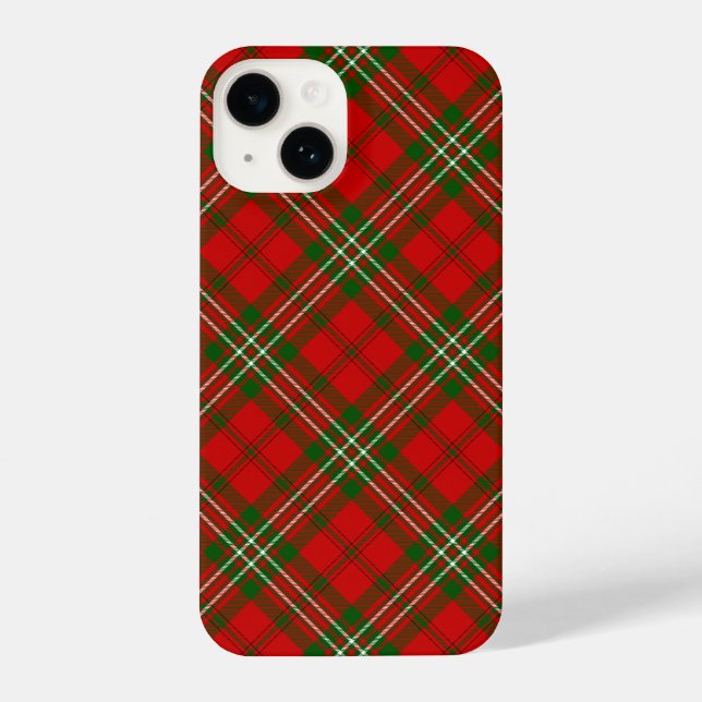 Scott tartan red green plaid iPhone case (Back)