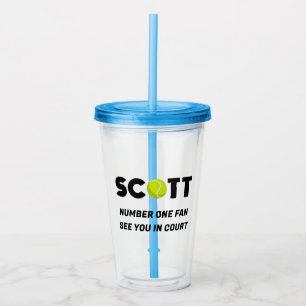 Scott Tennis Acrylic Tumbler