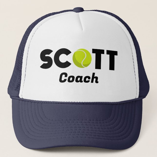 Scott Tennis Coach Trucker Hat (Front)
