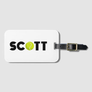 Scott Tennis Luggage Tag