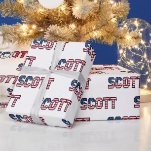 Scott Vorname Name USA US Geschenkpapier Papier Wrapping Paper