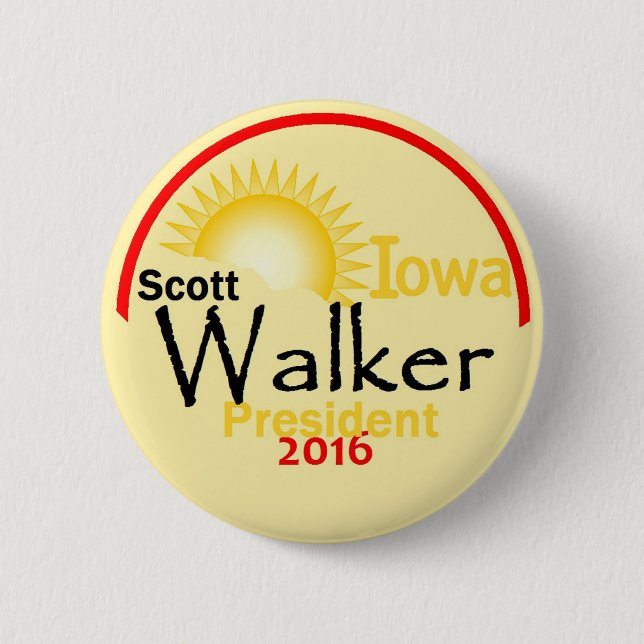 Scott WALKER 2016 6 Cm Round Badge (Front)